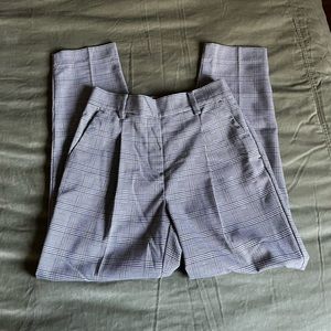 Loft | Plaid Pleated Stretch waist Pants